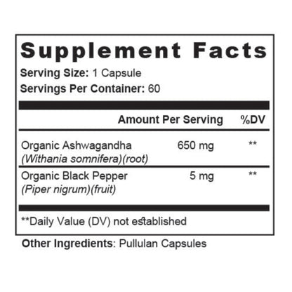 Ashwagandha with Black Pepper